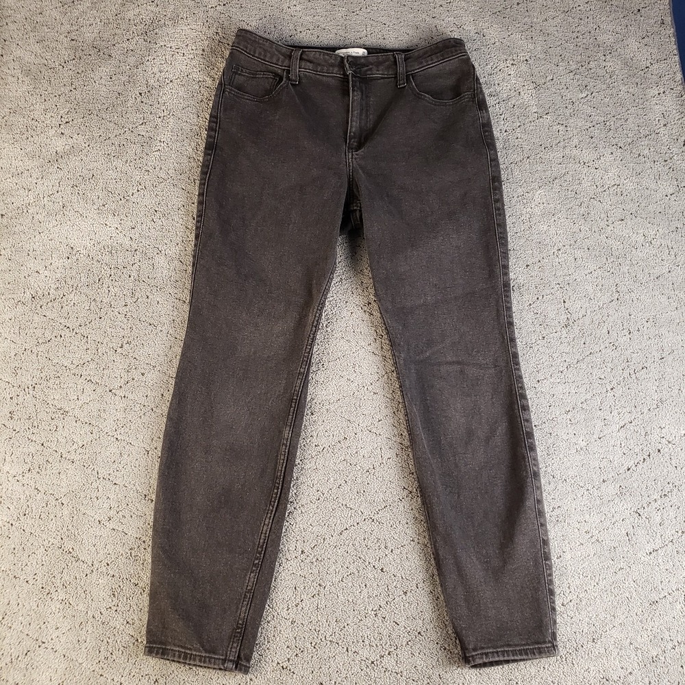 Abercrombie & Fitch Jeans Womens Size 10 Black Skinny High Rise Stretch Denim